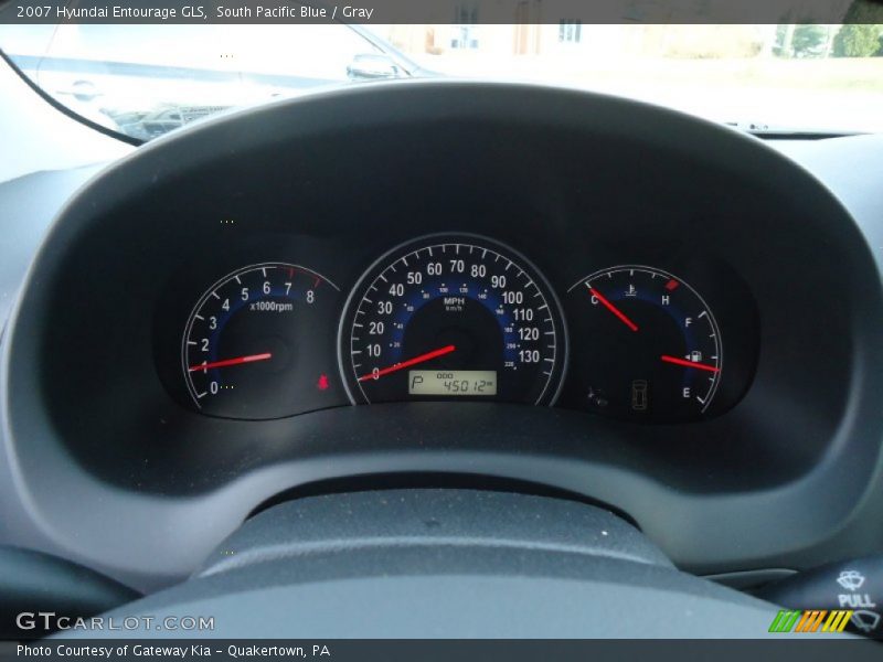 South Pacific Blue / Gray 2007 Hyundai Entourage GLS