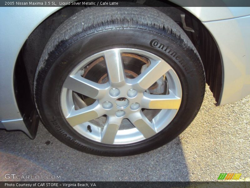 Liquid Silver Metallic / Cafe Latte 2005 Nissan Maxima 3.5 SL