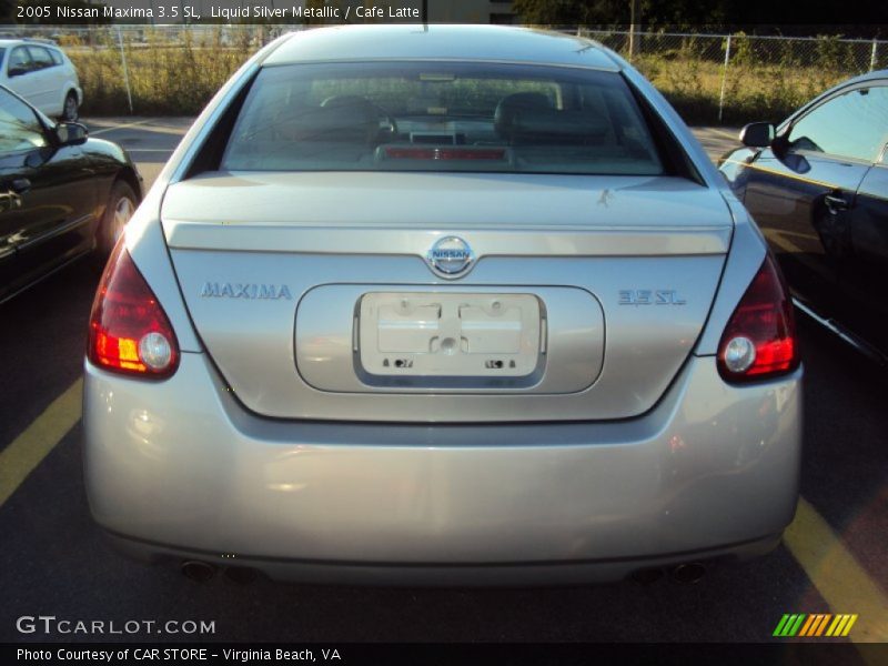 Liquid Silver Metallic / Cafe Latte 2005 Nissan Maxima 3.5 SL