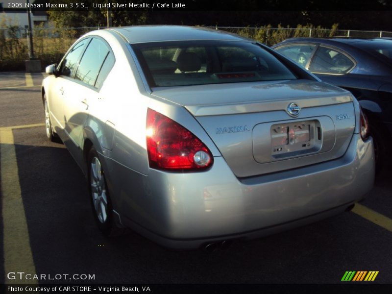 Liquid Silver Metallic / Cafe Latte 2005 Nissan Maxima 3.5 SL