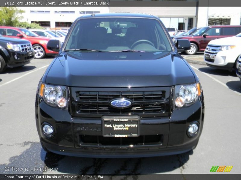 Ebony Black / Charcoal Black 2012 Ford Escape XLT Sport