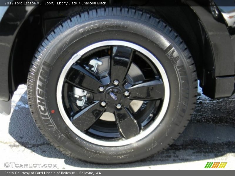 Ebony Black / Charcoal Black 2012 Ford Escape XLT Sport