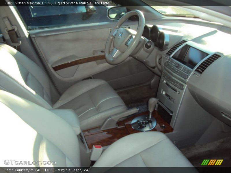Liquid Silver Metallic / Cafe Latte 2005 Nissan Maxima 3.5 SL