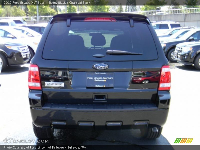 Ebony Black / Charcoal Black 2012 Ford Escape XLT Sport