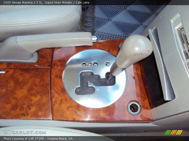 Liquid Silver Metallic / Cafe Latte 2005 Nissan Maxima 3.5 SL