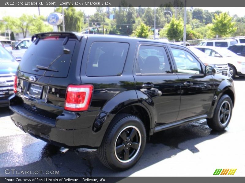 Ebony Black / Charcoal Black 2012 Ford Escape XLT Sport
