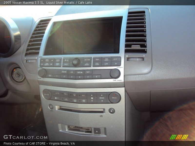 Liquid Silver Metallic / Cafe Latte 2005 Nissan Maxima 3.5 SL