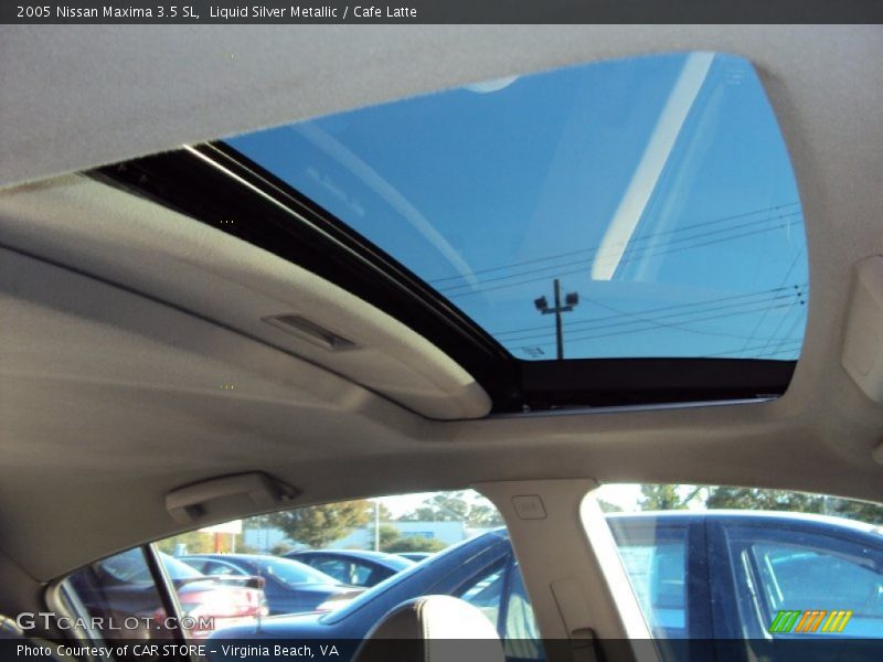 Liquid Silver Metallic / Cafe Latte 2005 Nissan Maxima 3.5 SL