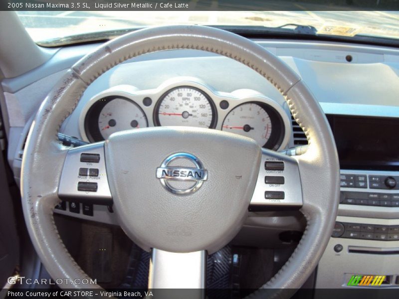 Liquid Silver Metallic / Cafe Latte 2005 Nissan Maxima 3.5 SL