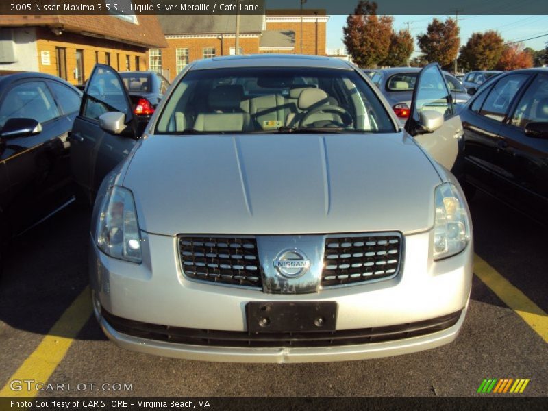 Liquid Silver Metallic / Cafe Latte 2005 Nissan Maxima 3.5 SL