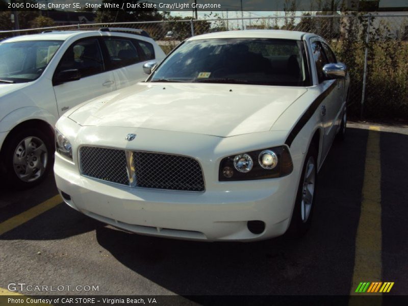 Stone White / Dark Slate Gray/Light Graystone 2006 Dodge Charger SE