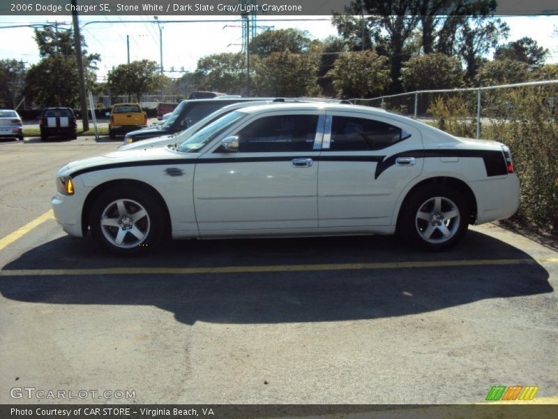 Stone White / Dark Slate Gray/Light Graystone 2006 Dodge Charger SE