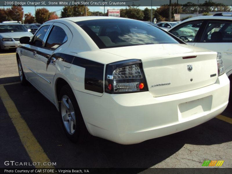 Stone White / Dark Slate Gray/Light Graystone 2006 Dodge Charger SE
