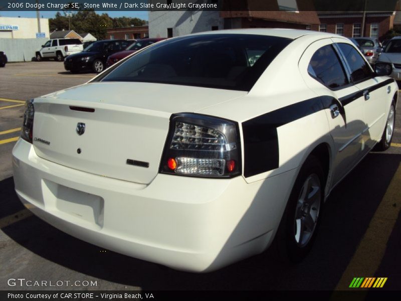 Stone White / Dark Slate Gray/Light Graystone 2006 Dodge Charger SE