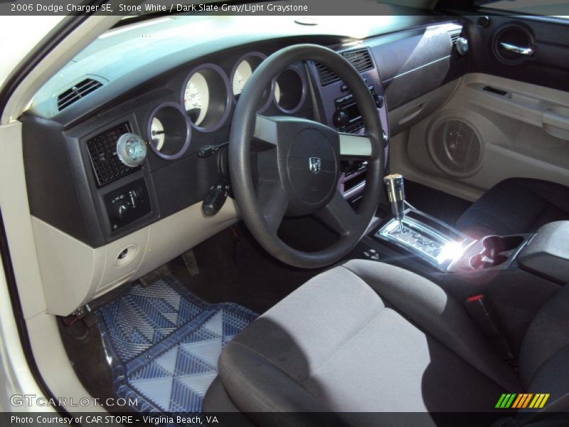 Stone White / Dark Slate Gray/Light Graystone 2006 Dodge Charger SE