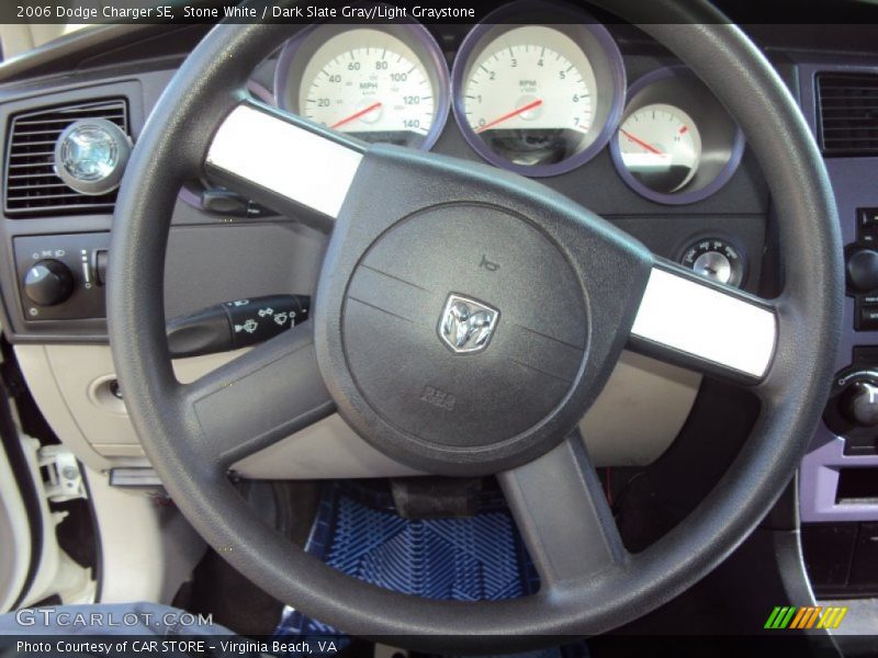 Stone White / Dark Slate Gray/Light Graystone 2006 Dodge Charger SE