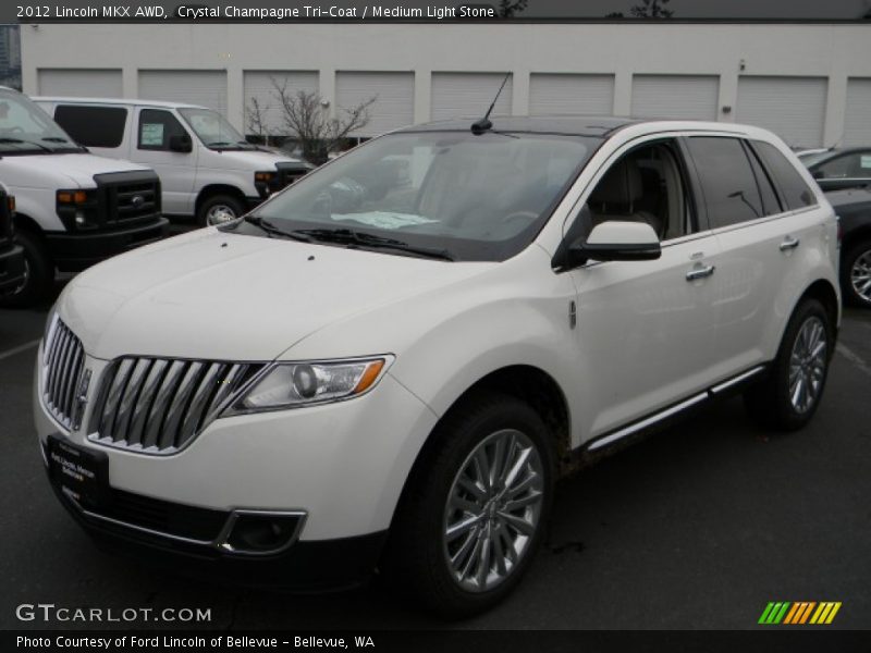 Crystal Champagne Tri-Coat / Medium Light Stone 2012 Lincoln MKX AWD