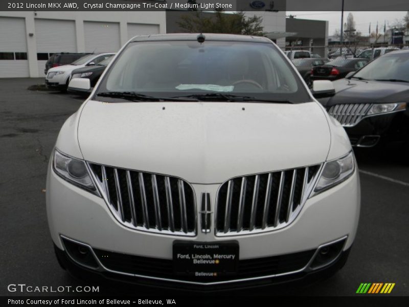Crystal Champagne Tri-Coat / Medium Light Stone 2012 Lincoln MKX AWD