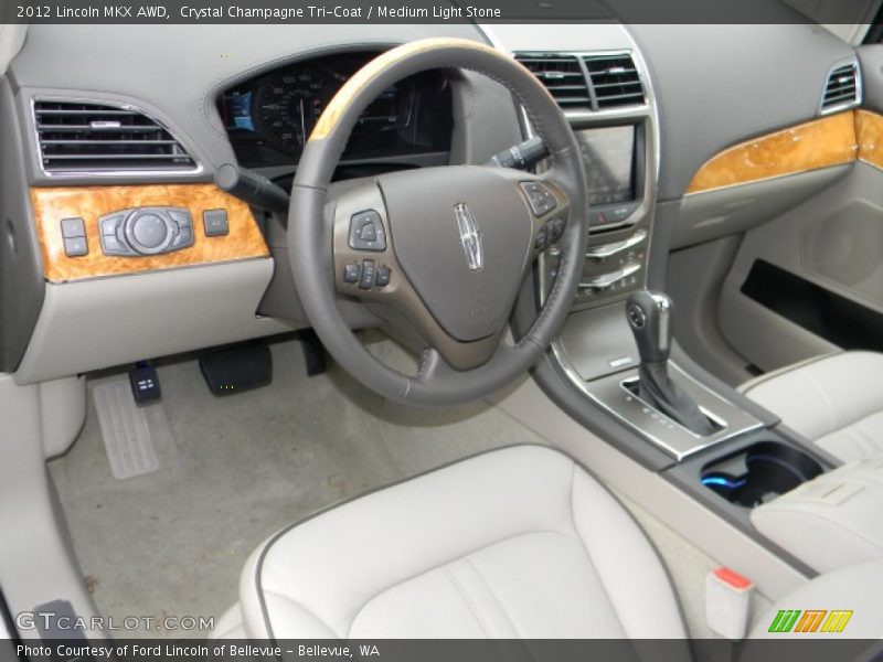 Dashboard of 2012 MKX AWD