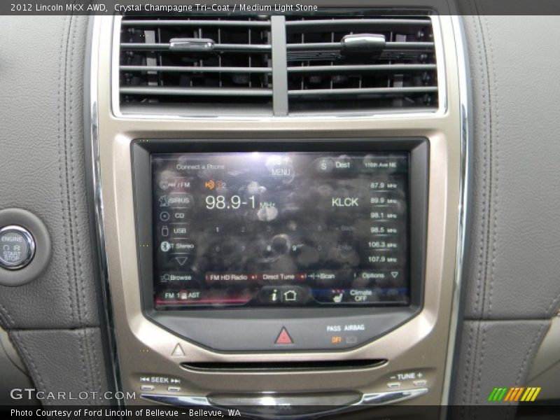 Crystal Champagne Tri-Coat / Medium Light Stone 2012 Lincoln MKX AWD