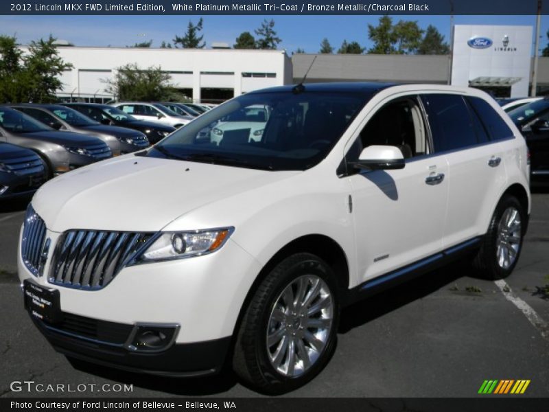 White Platinum Metallic Tri-Coat / Bronze Metallic/Charcoal Black 2012 Lincoln MKX FWD Limited Edition