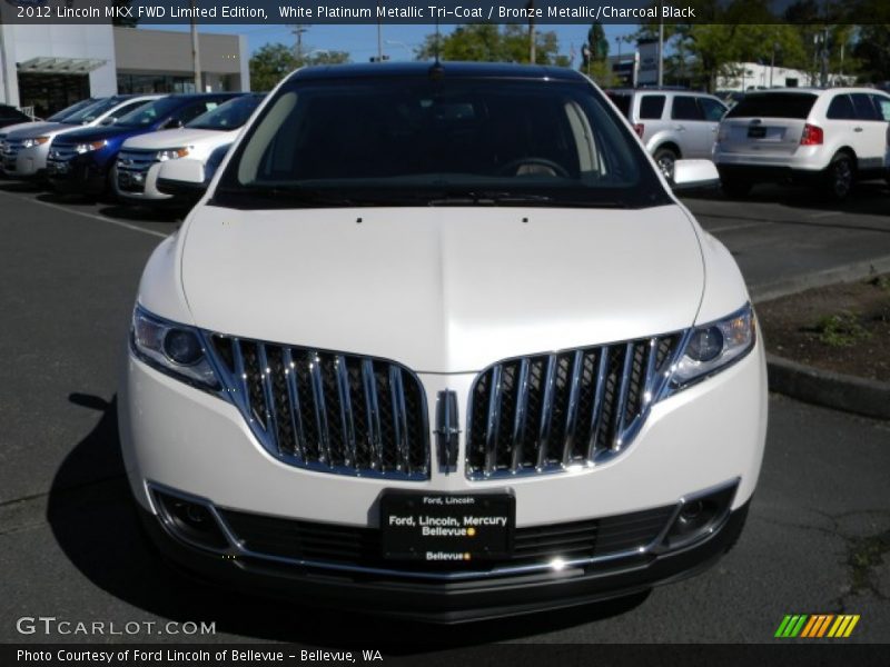 White Platinum Metallic Tri-Coat / Bronze Metallic/Charcoal Black 2012 Lincoln MKX FWD Limited Edition