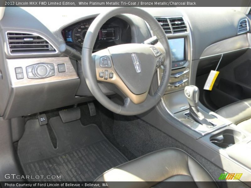 White Platinum Metallic Tri-Coat / Bronze Metallic/Charcoal Black 2012 Lincoln MKX FWD Limited Edition