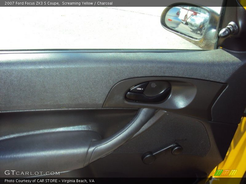 Screaming Yellow / Charcoal 2007 Ford Focus ZX3 S Coupe