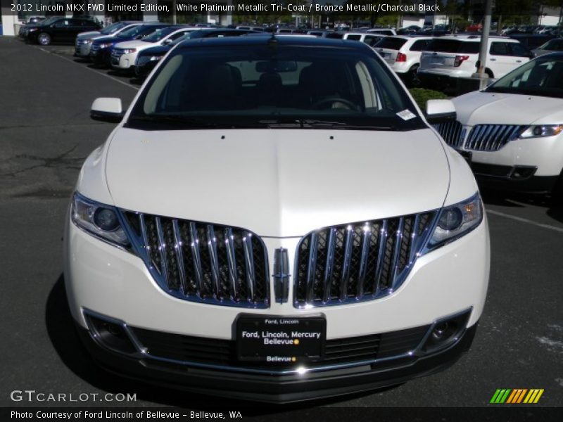 White Platinum Metallic Tri-Coat / Bronze Metallic/Charcoal Black 2012 Lincoln MKX FWD Limited Edition