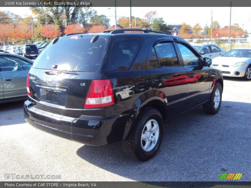 Ebony Black / Beige 2006 Kia Sorento LX 4x4