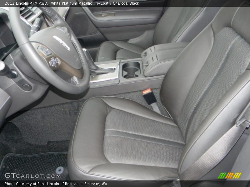 White Platinum Metallic Tri-Coat / Charcoal Black 2012 Lincoln MKX AWD