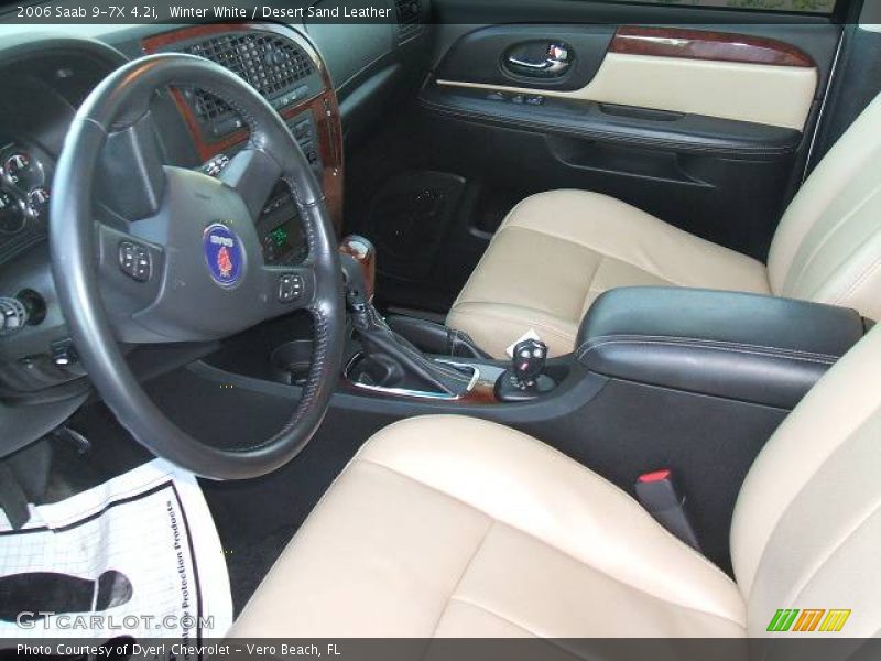 Winter White / Desert Sand Leather 2006 Saab 9-7X 4.2i