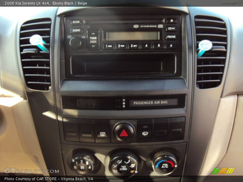 Ebony Black / Beige 2006 Kia Sorento LX 4x4