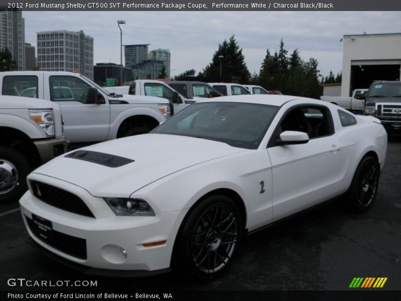 Front 3/4 View of 2012 Mustang Shelby GT500 SVT Performance Package Coupe