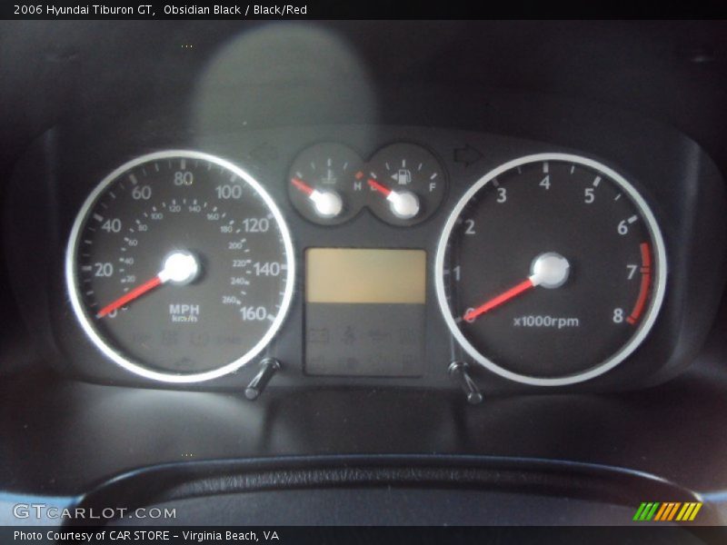 Obsidian Black / Black/Red 2006 Hyundai Tiburon GT