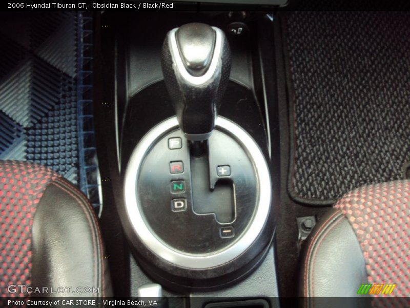 Obsidian Black / Black/Red 2006 Hyundai Tiburon GT
