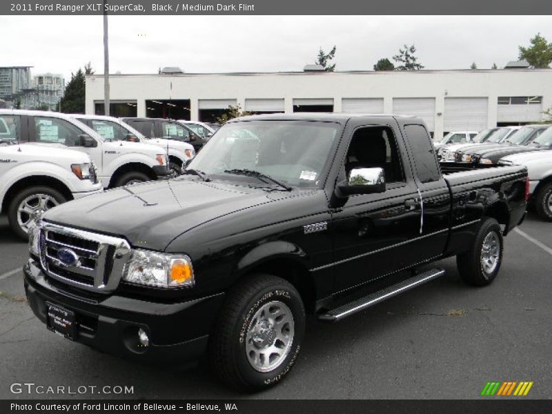 Black / Medium Dark Flint 2011 Ford Ranger XLT SuperCab