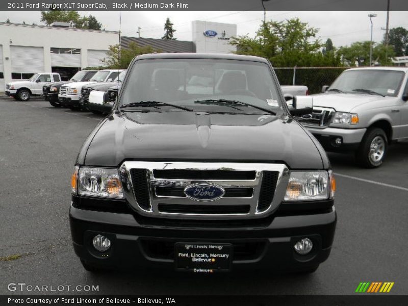 Black / Medium Dark Flint 2011 Ford Ranger XLT SuperCab