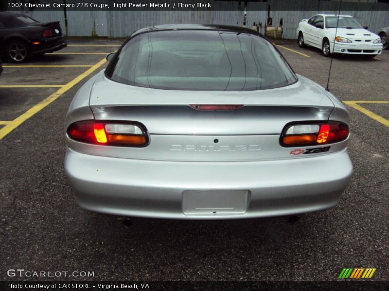 Light Pewter Metallic / Ebony Black 2002 Chevrolet Camaro Z28 Coupe
