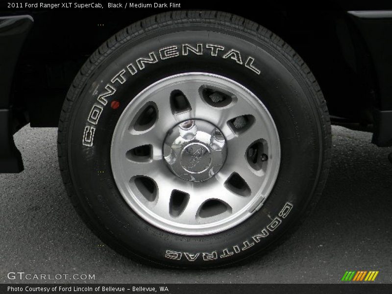 Black / Medium Dark Flint 2011 Ford Ranger XLT SuperCab