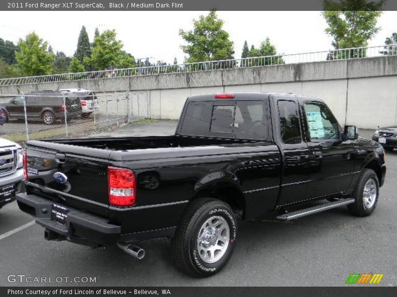 Black / Medium Dark Flint 2011 Ford Ranger XLT SuperCab