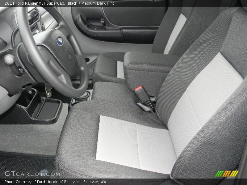 Black / Medium Dark Flint 2011 Ford Ranger XLT SuperCab