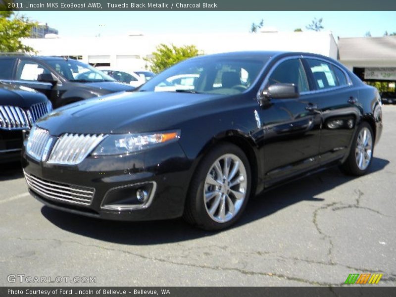 Tuxedo Black Metallic / Charcoal Black 2011 Lincoln MKS EcoBoost AWD