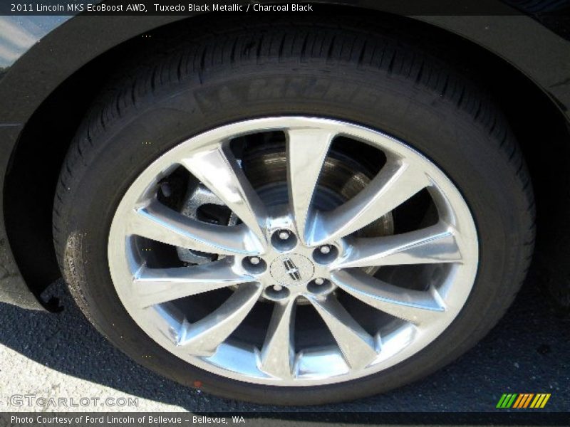 Tuxedo Black Metallic / Charcoal Black 2011 Lincoln MKS EcoBoost AWD