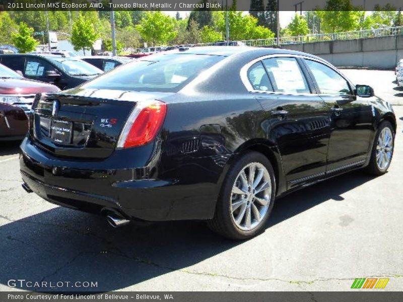 Tuxedo Black Metallic / Charcoal Black 2011 Lincoln MKS EcoBoost AWD