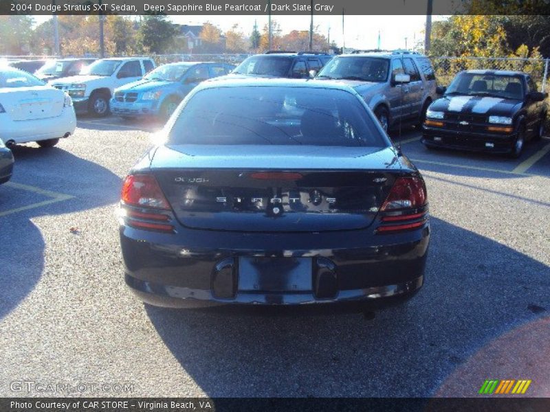 Deep Sapphire Blue Pearlcoat / Dark Slate Gray 2004 Dodge Stratus SXT Sedan