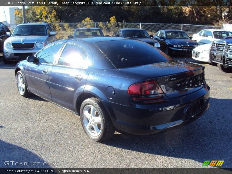 Deep Sapphire Blue Pearlcoat / Dark Slate Gray 2004 Dodge Stratus SXT Sedan