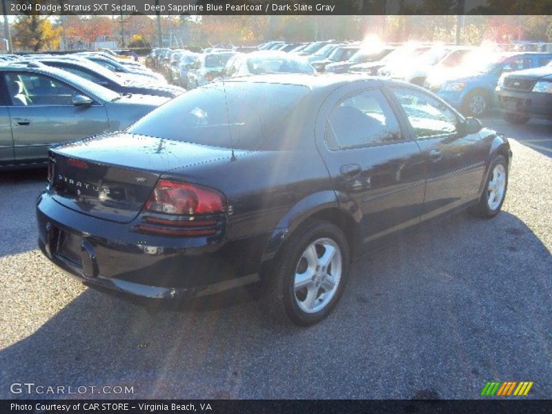 Deep Sapphire Blue Pearlcoat / Dark Slate Gray 2004 Dodge Stratus SXT Sedan