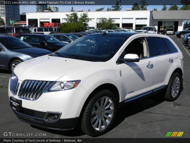 White Platinum Tri-Coat / Bronze Metallic 2011 Lincoln MKX AWD