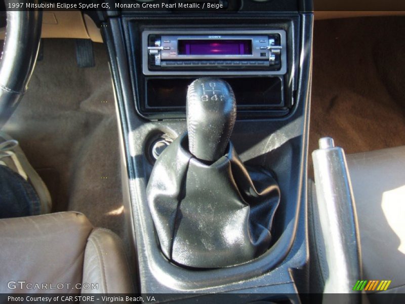 Monarch Green Pearl Metallic / Beige 1997 Mitsubishi Eclipse Spyder GS